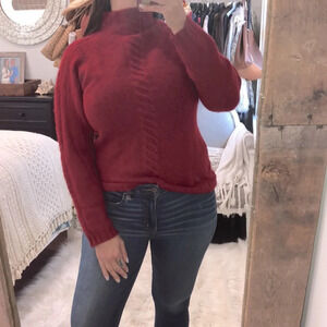 Pure Cashmere size medium merlot knit sweater for winter perfect for holidays